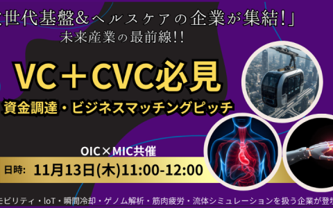 OIC×MIC共催！資金調達＆ビジネスマッチングイベント